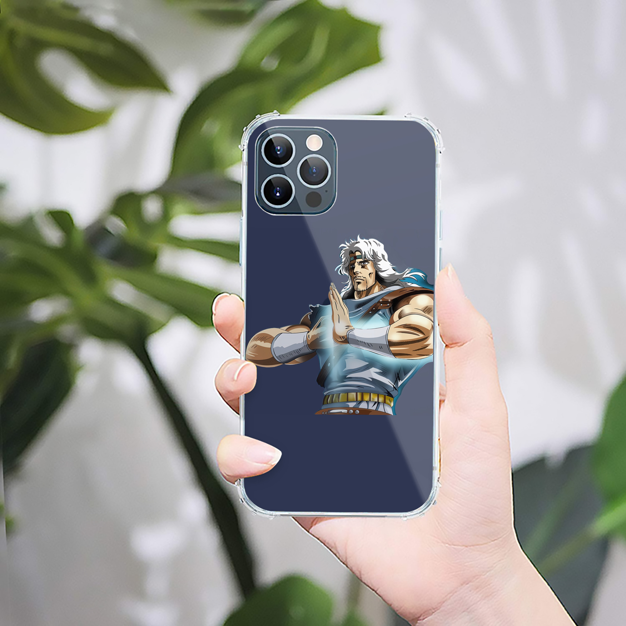 （画像用） 北斗の拳 Fist of the North Star 【iPhone 12シリーズ対応】透明スマホケース（クリアソフトケース）